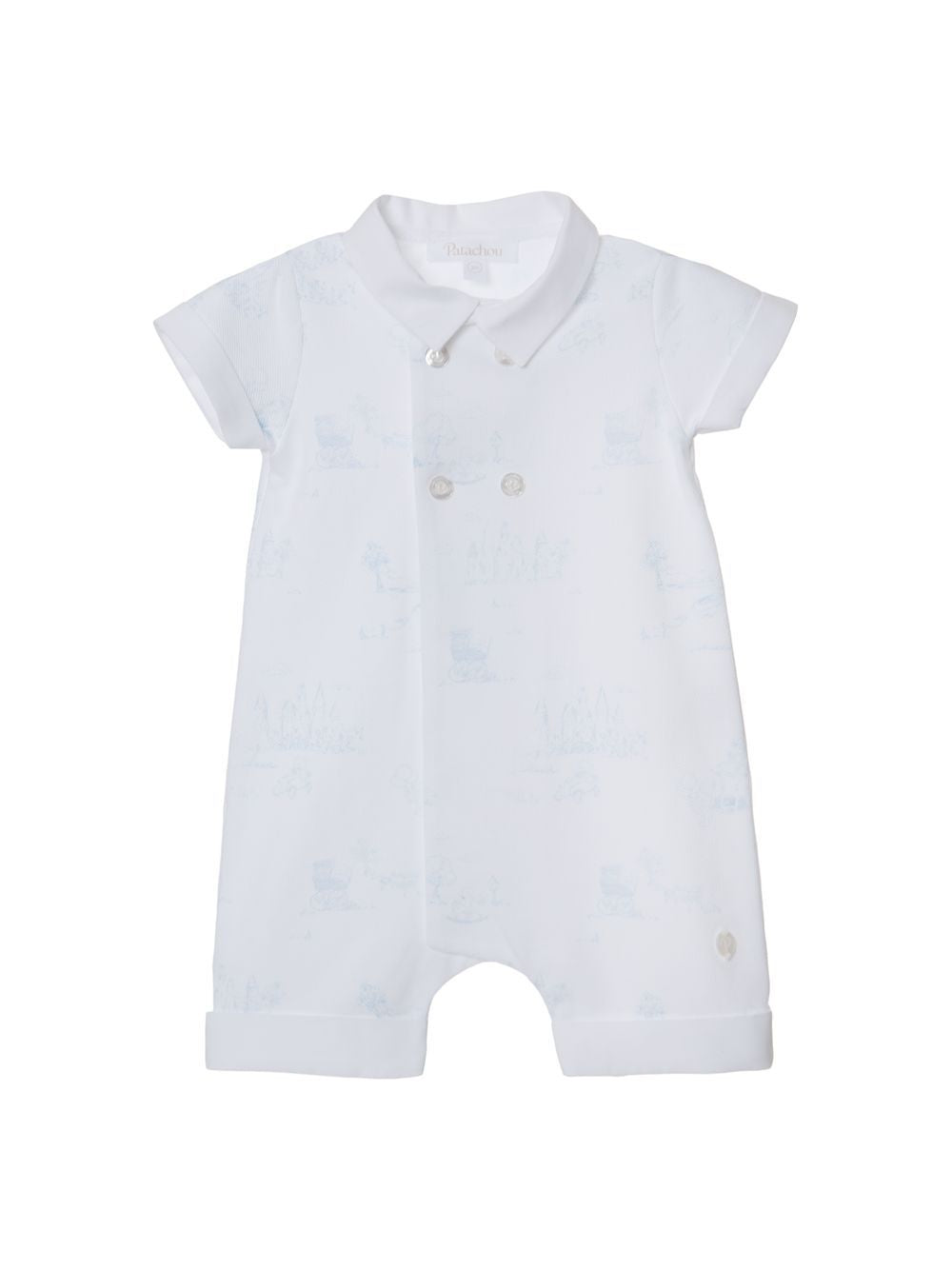 Blue Toile De Jouy Romper